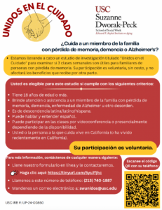 Unidos en el Cuidado flyer - spanish